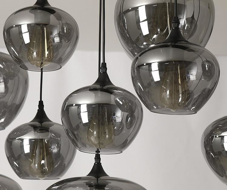 Hanglamp Apples 4 lichts - Smoky Glass (Smoking Glass)