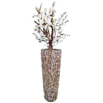 Schelpenvaas - Analia - Witte Bloesem