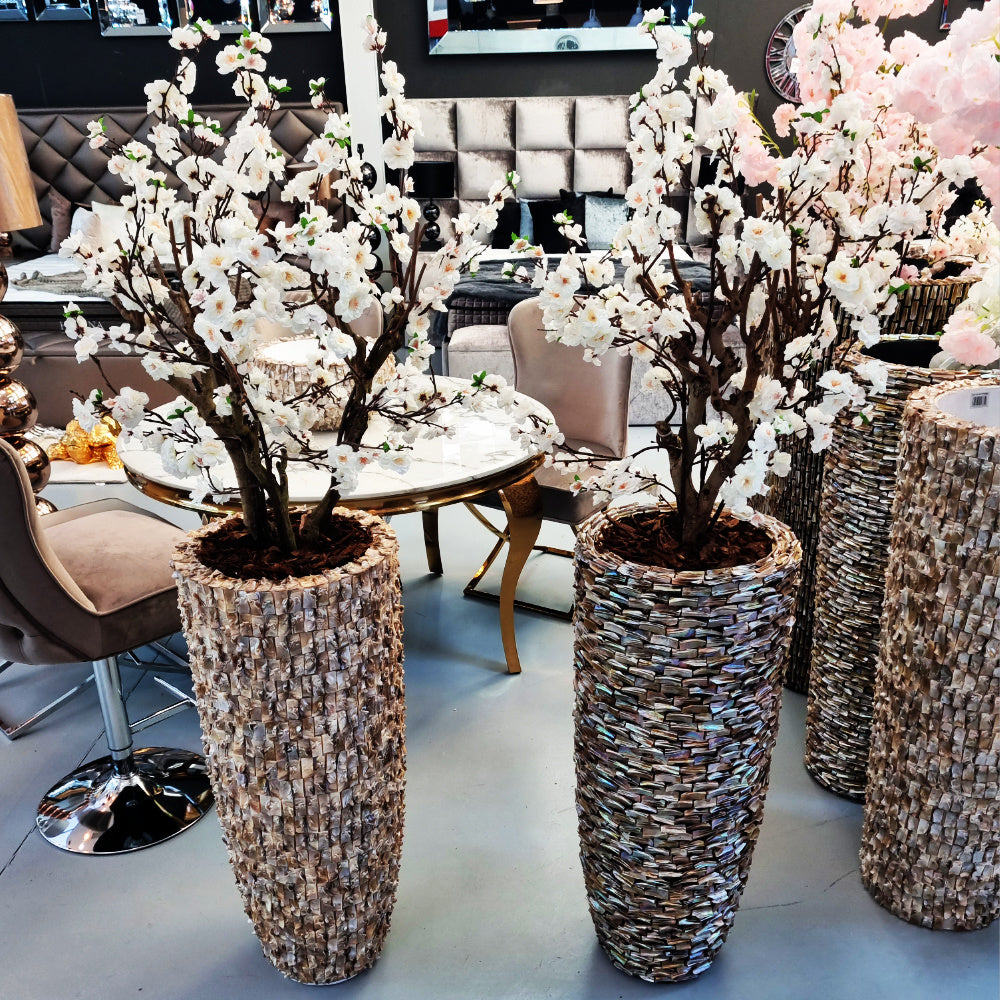Shell vase - Sabrina - Cherry Blossom White