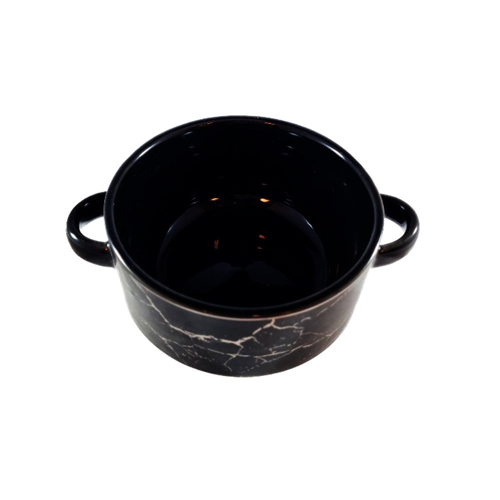 Soep Set Noor - Marmer Zwart Zilver -8 delig