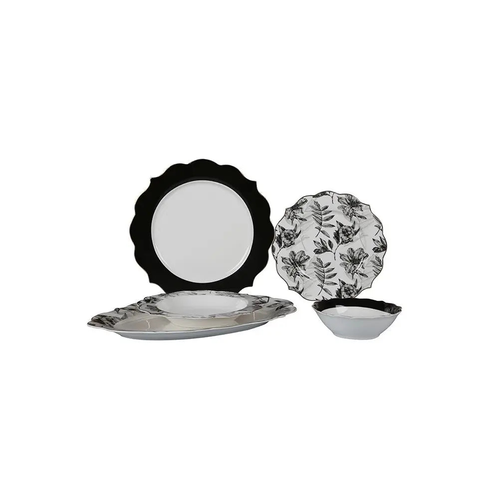 Setbron Bricard Dinner Set - Bron - Black 25-piece – Lampen & Meer