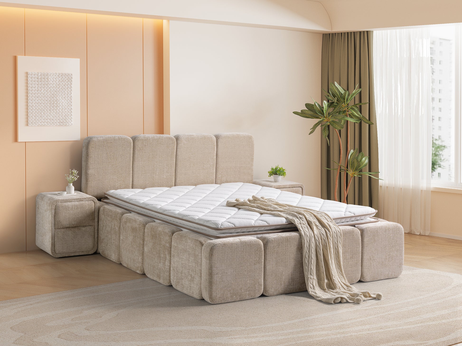 Boxspring Tetra Lampen & Meer