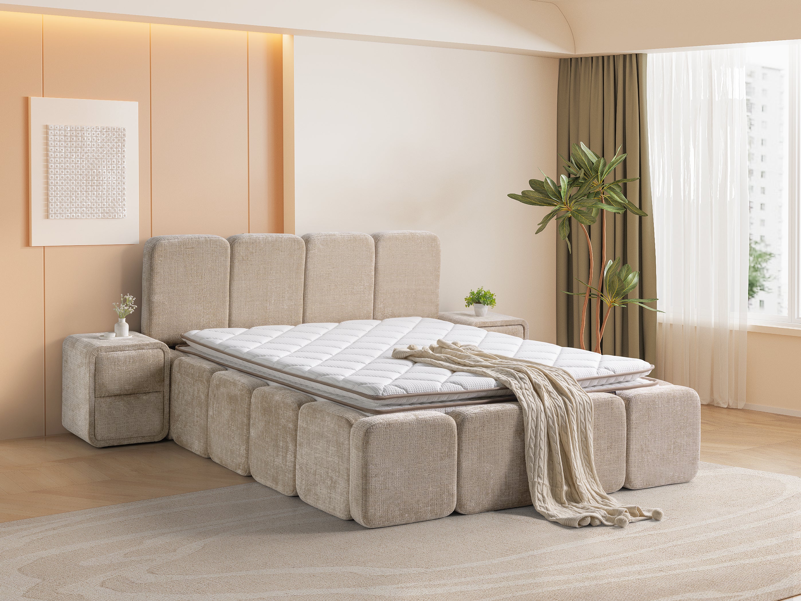 Boxspring Tetra Lampen & Meer