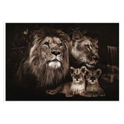 Lion King Family Glass Painting 160x110