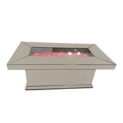 Dining table with electric fireplace - 180x90cm