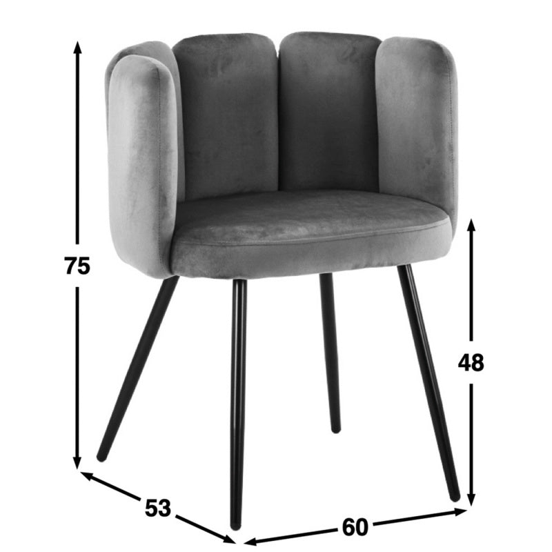 Dining room chair-High Five chair Dark Grey