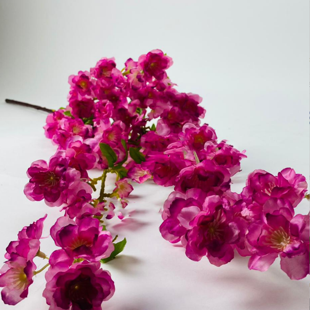 Artificial blossom branch XL Purple 110 cm