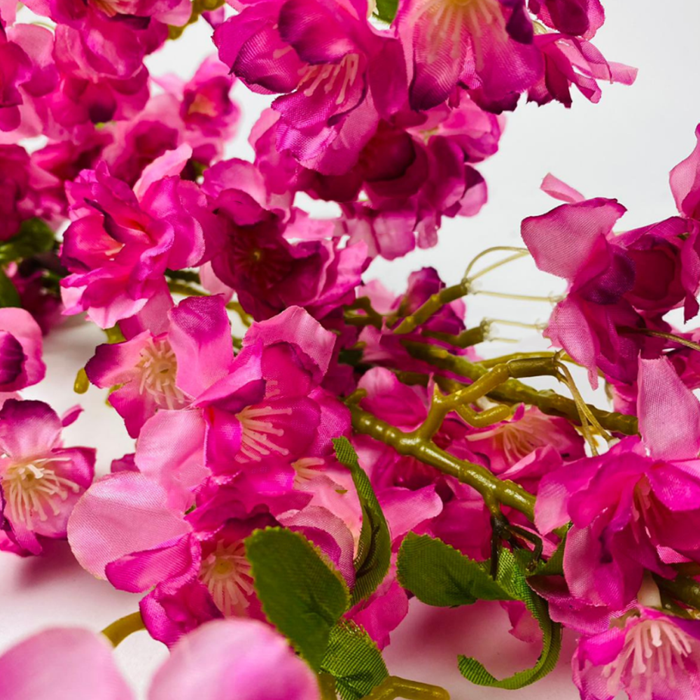 Artificial blossom branch XL Purple 110 cm