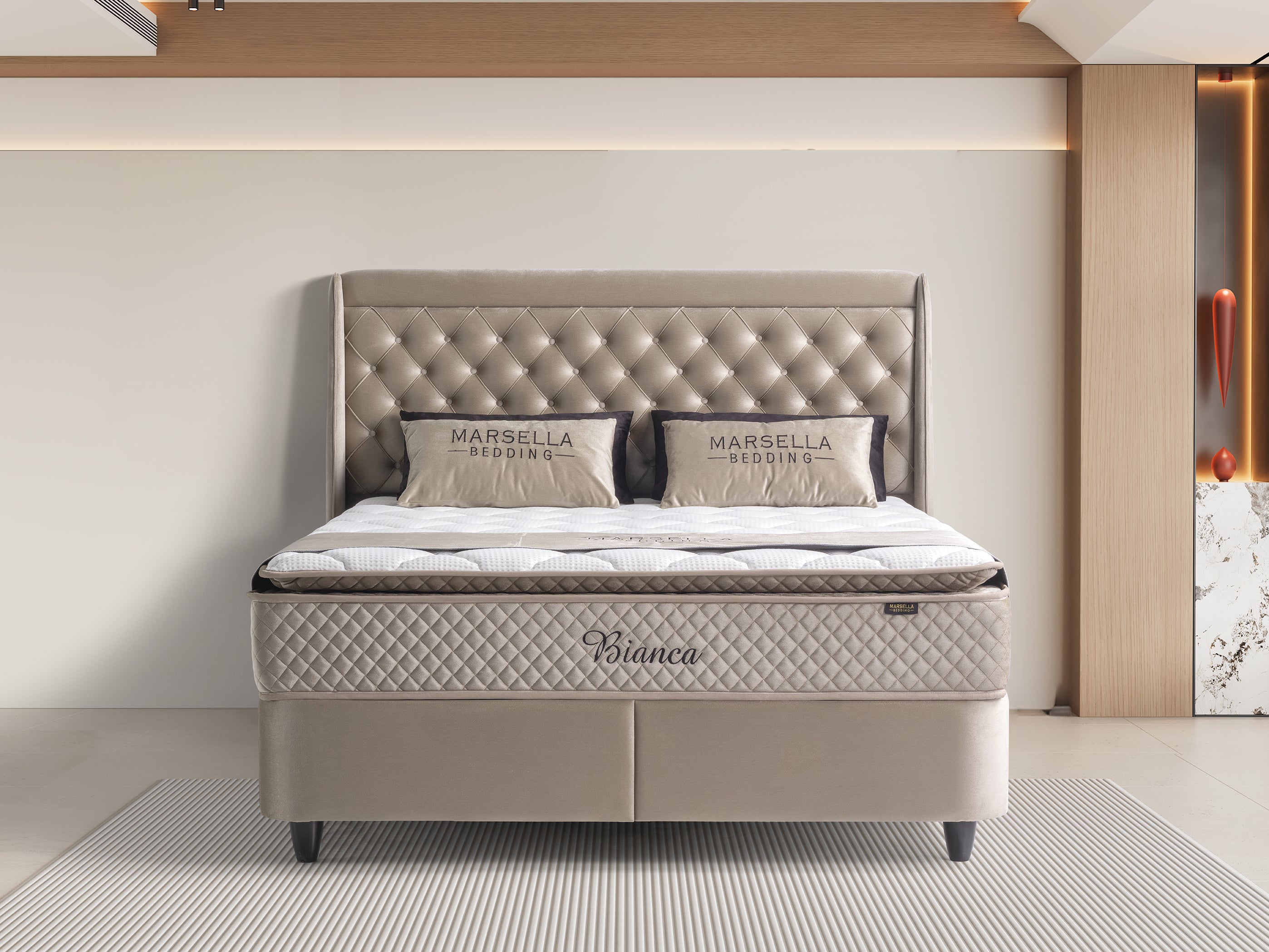 Boxspring Bianca Lampen & Meer