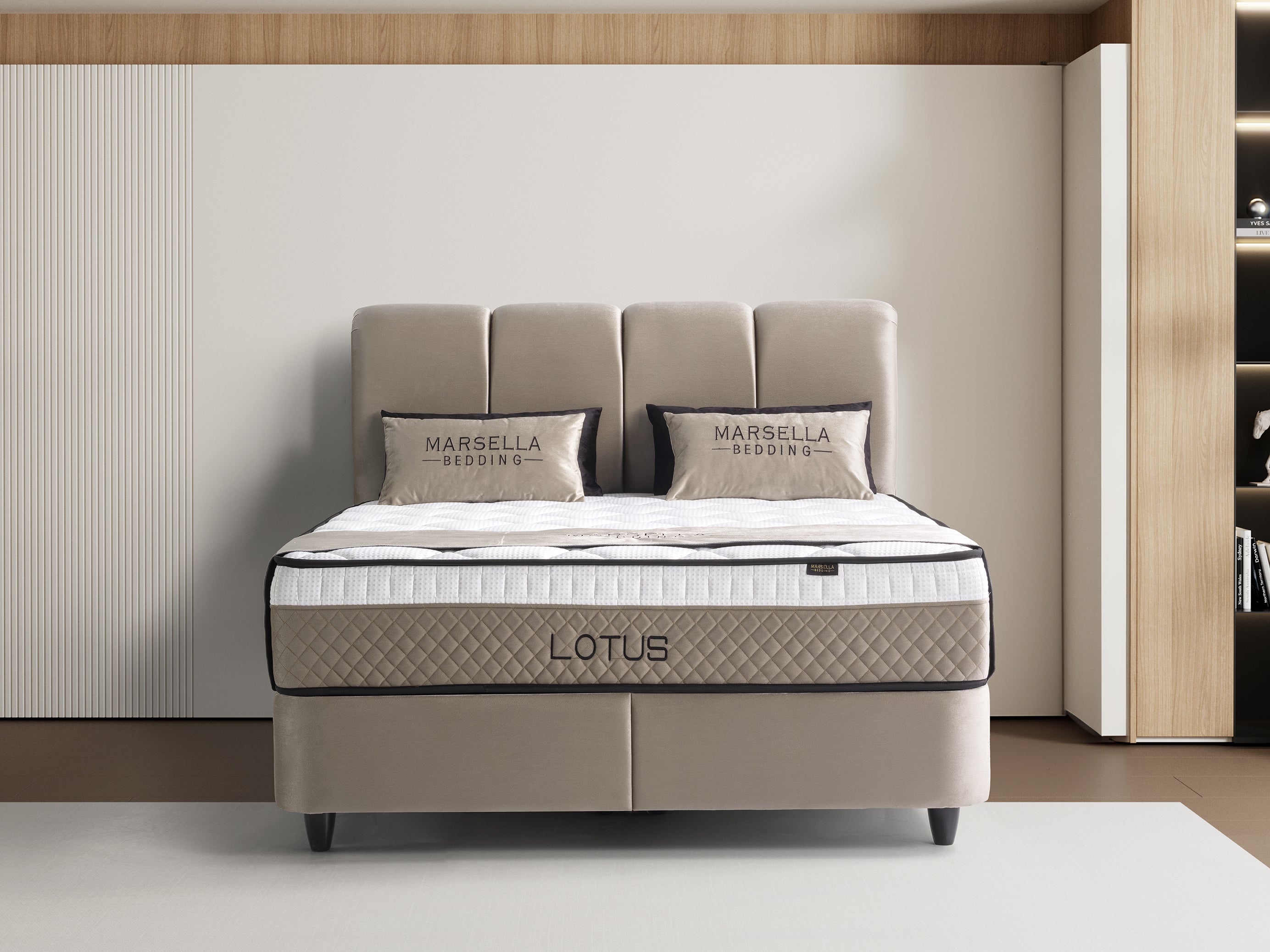 Boxspring Lotus Lampen & Meer