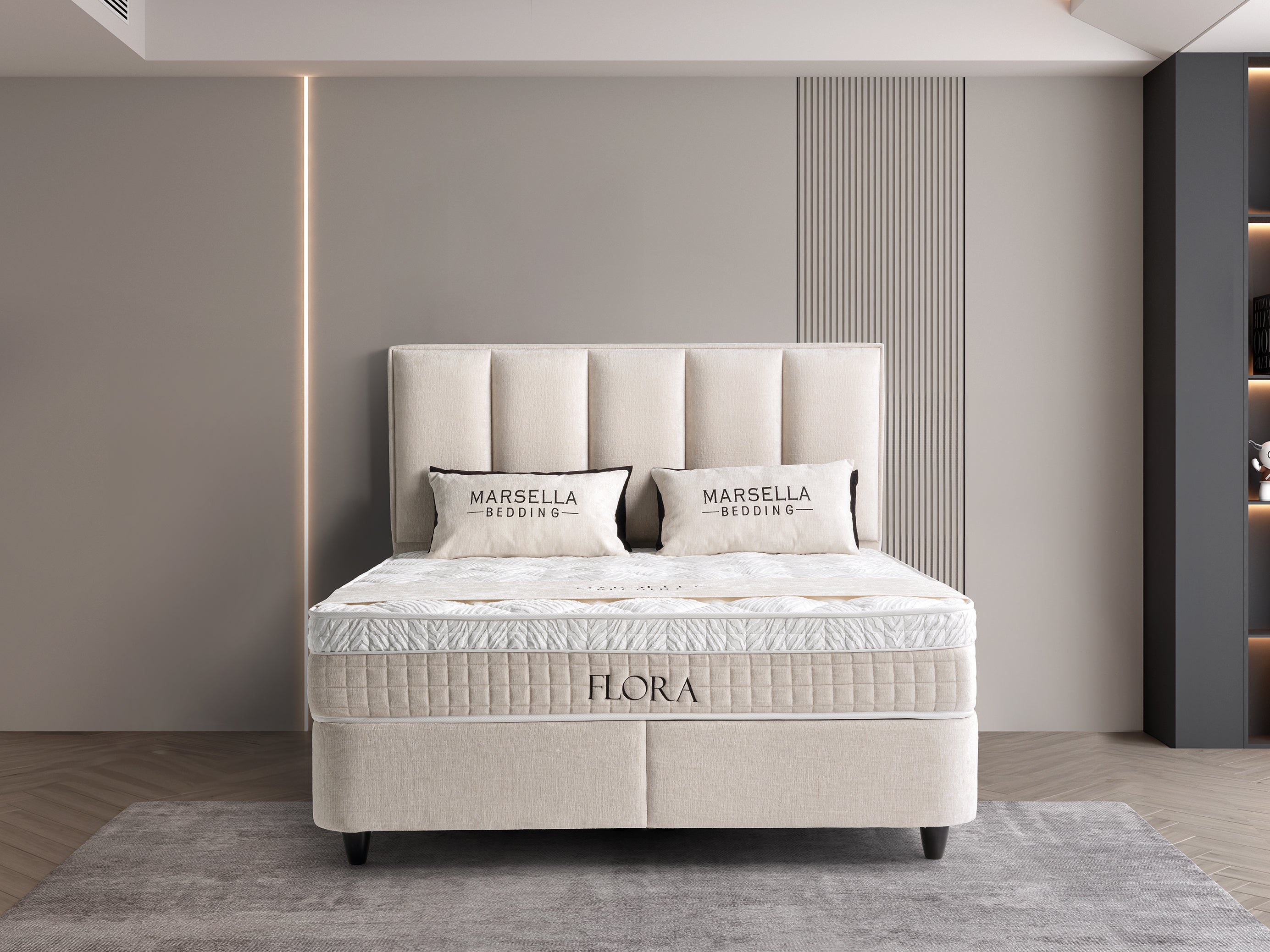 Boxspring Flora Lampen & Meer