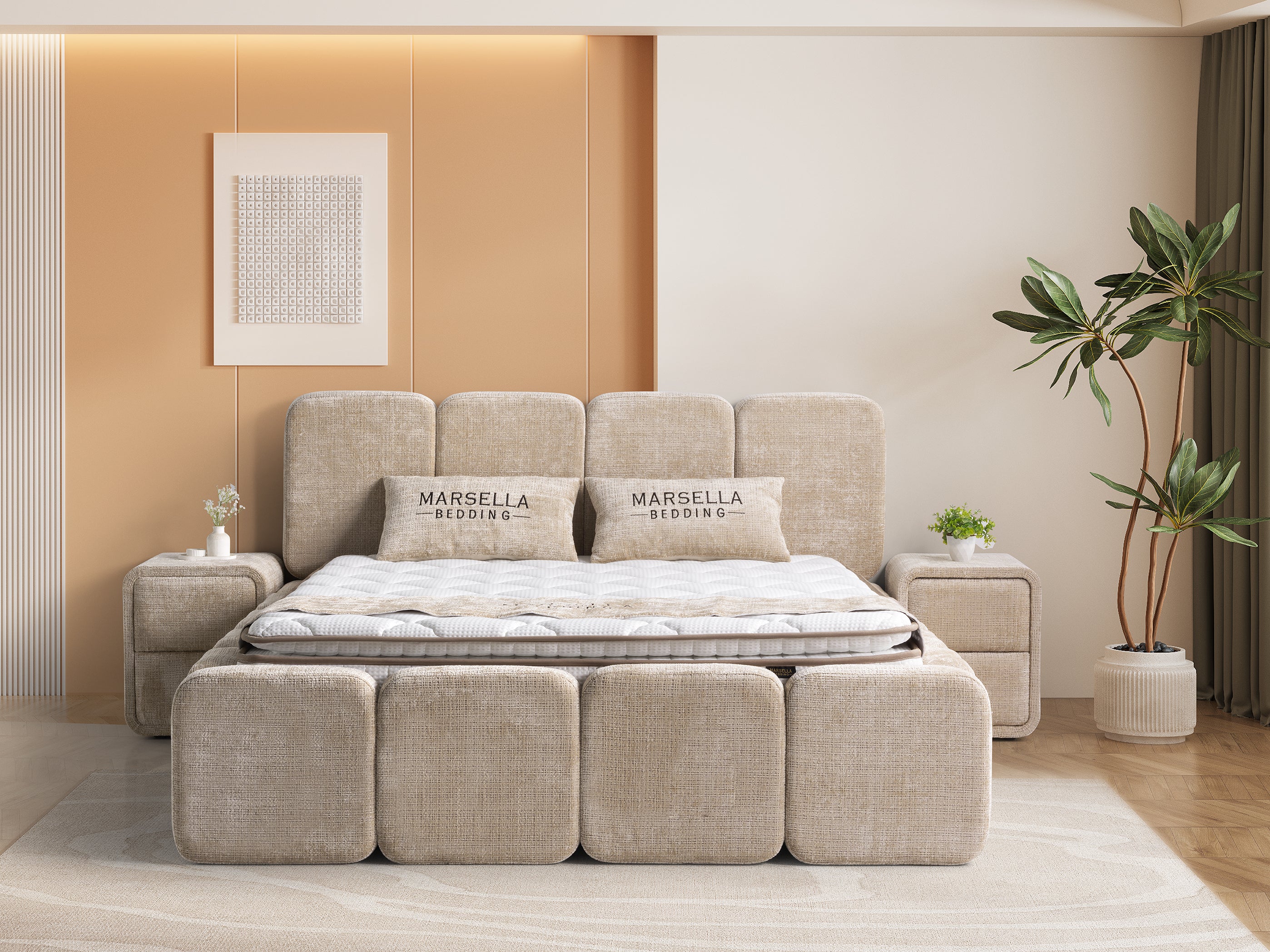Boxspring Tetra Lampen & Meer
