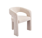 Japandi Eetkamerstoel Bouclé Cream Lampen & Meer