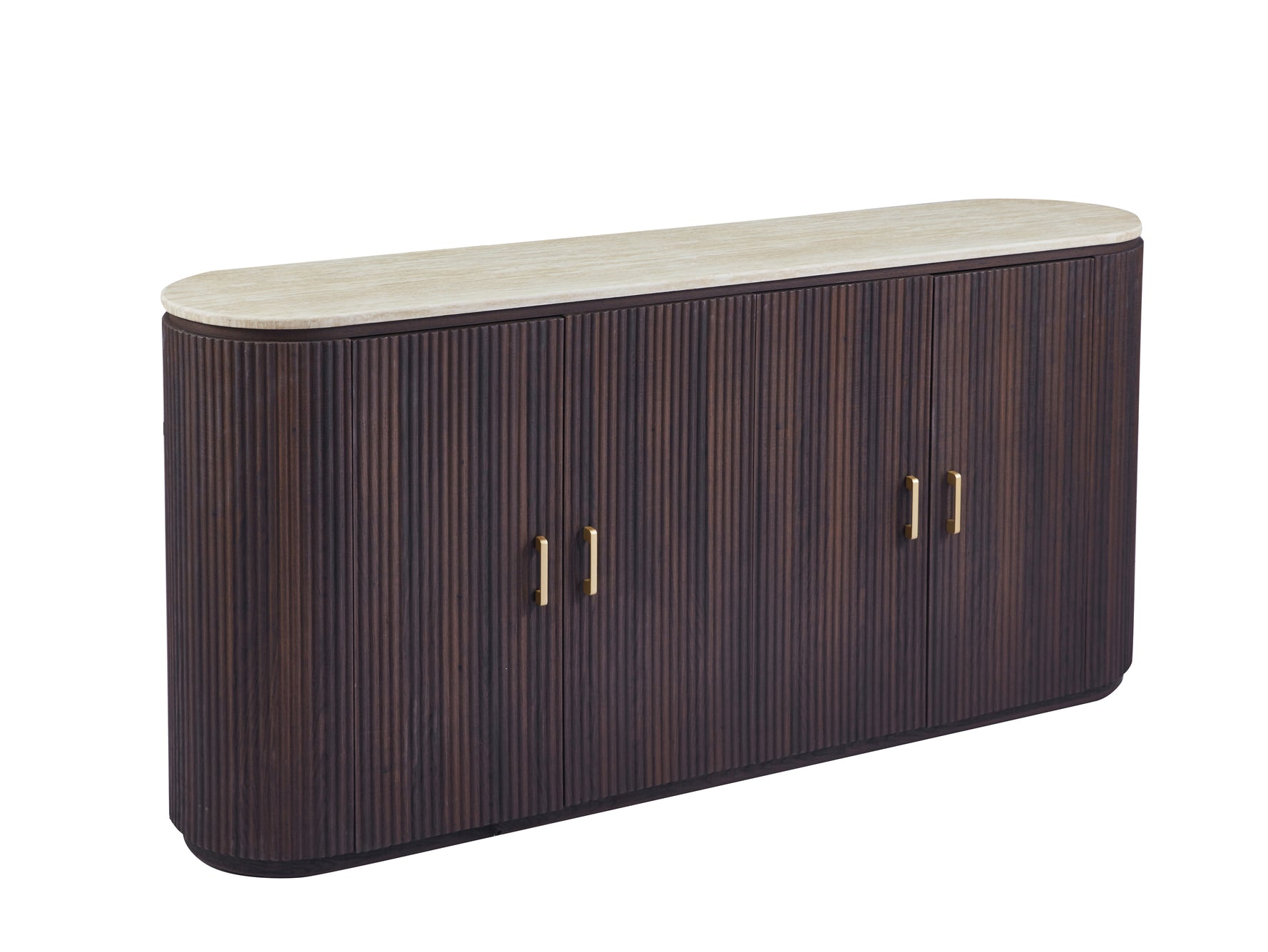 Dressoir - Kimberly - Donkerbruin (Lichtere Hendel)