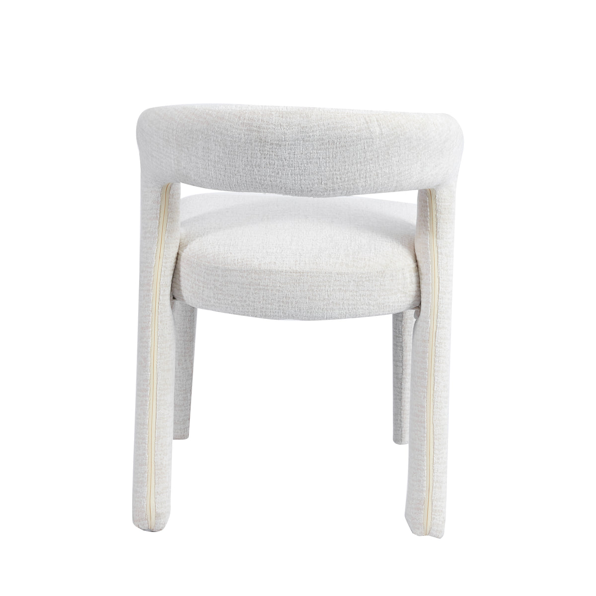 Japandi Eetkamerstoel Bouclé Crème Lampen & Meer