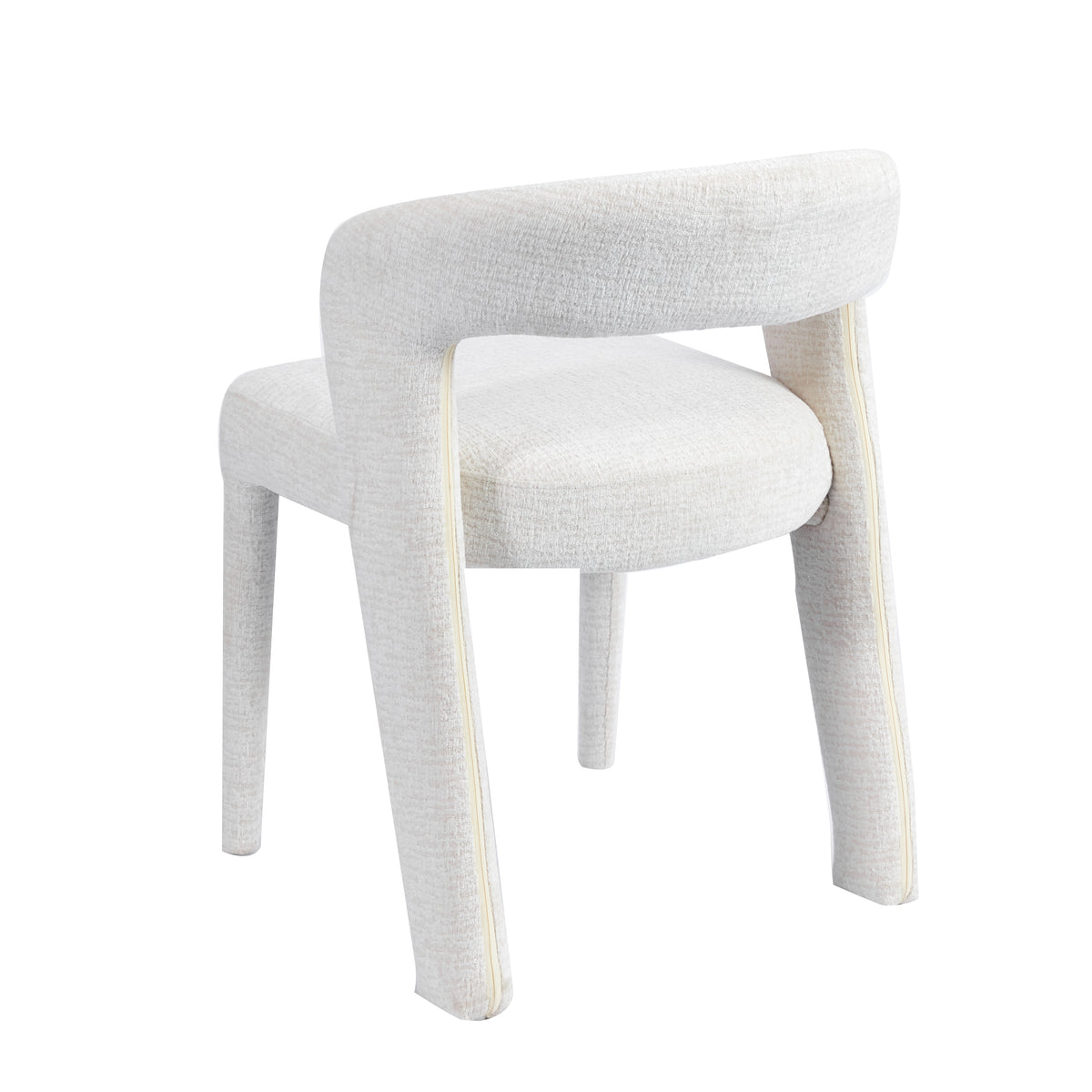 Japandi Eetkamerstoel Bouclé Crème Lampen & Meer