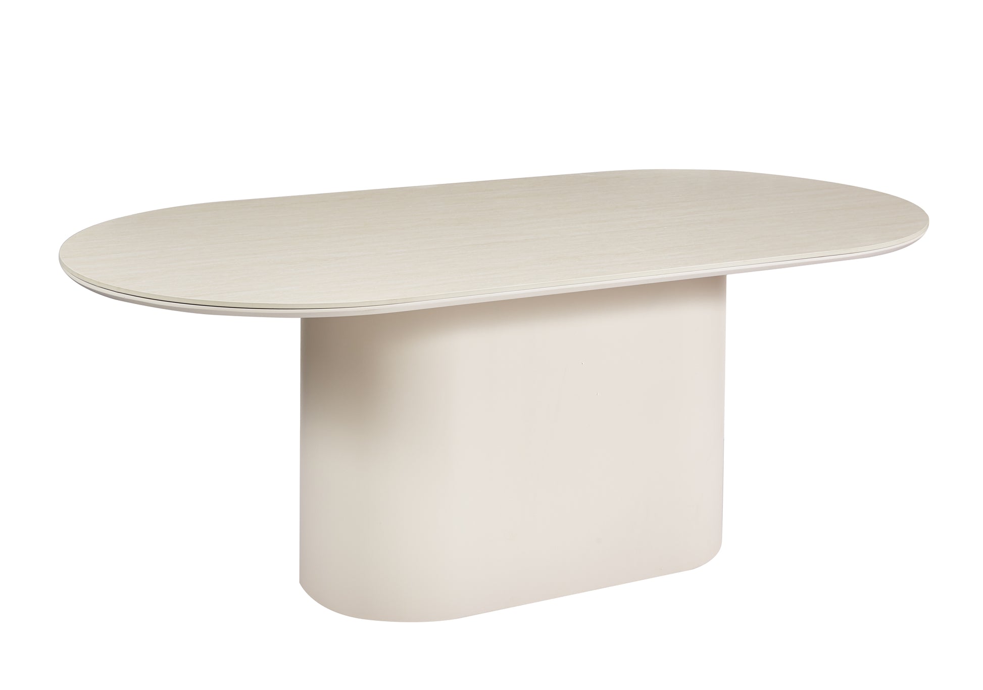 Isa Stone Eettafel Ovaal Crème Lampen & Meer