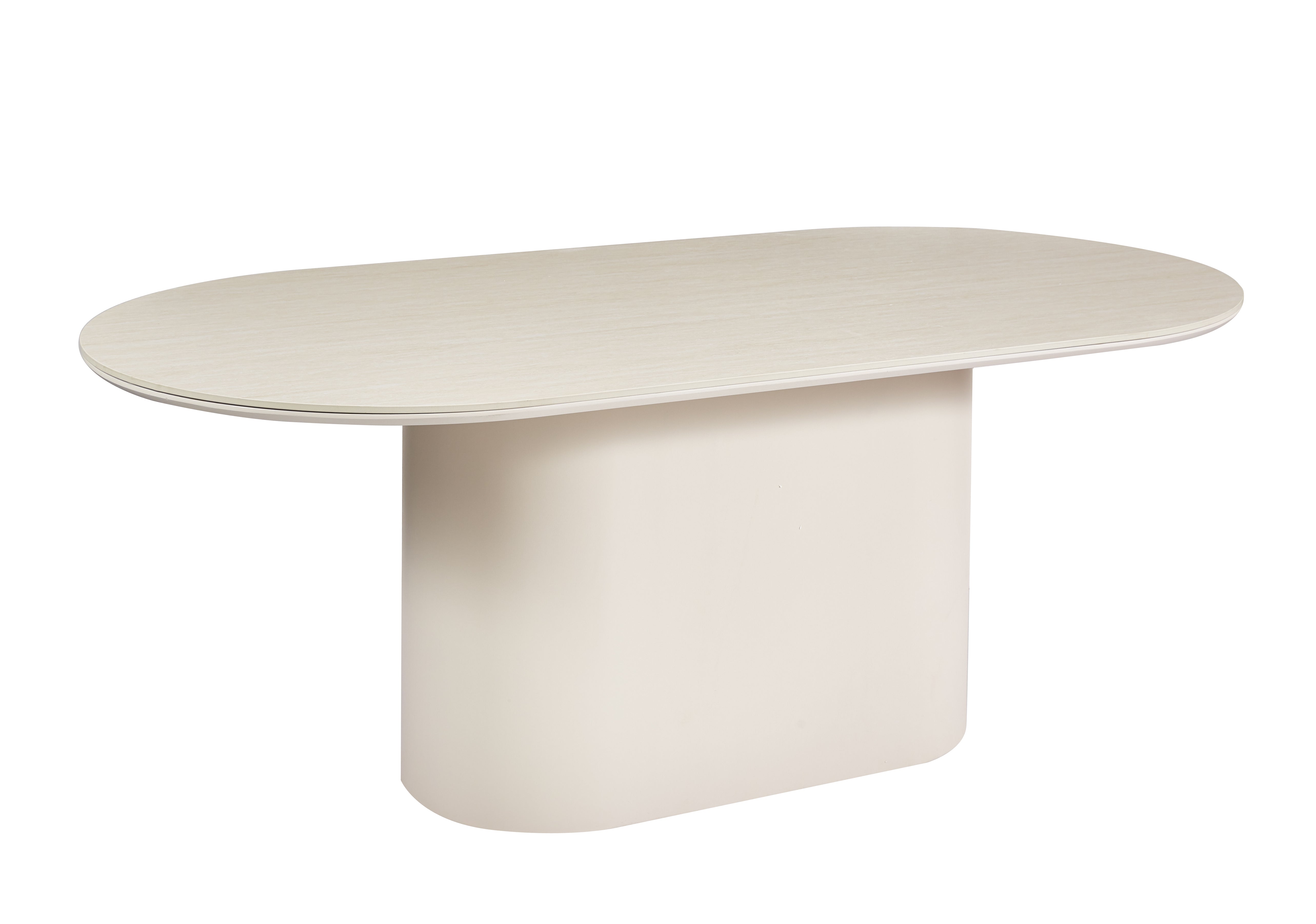 Isa Stone Eettafel Ovaal Crème Lampen & Meer
