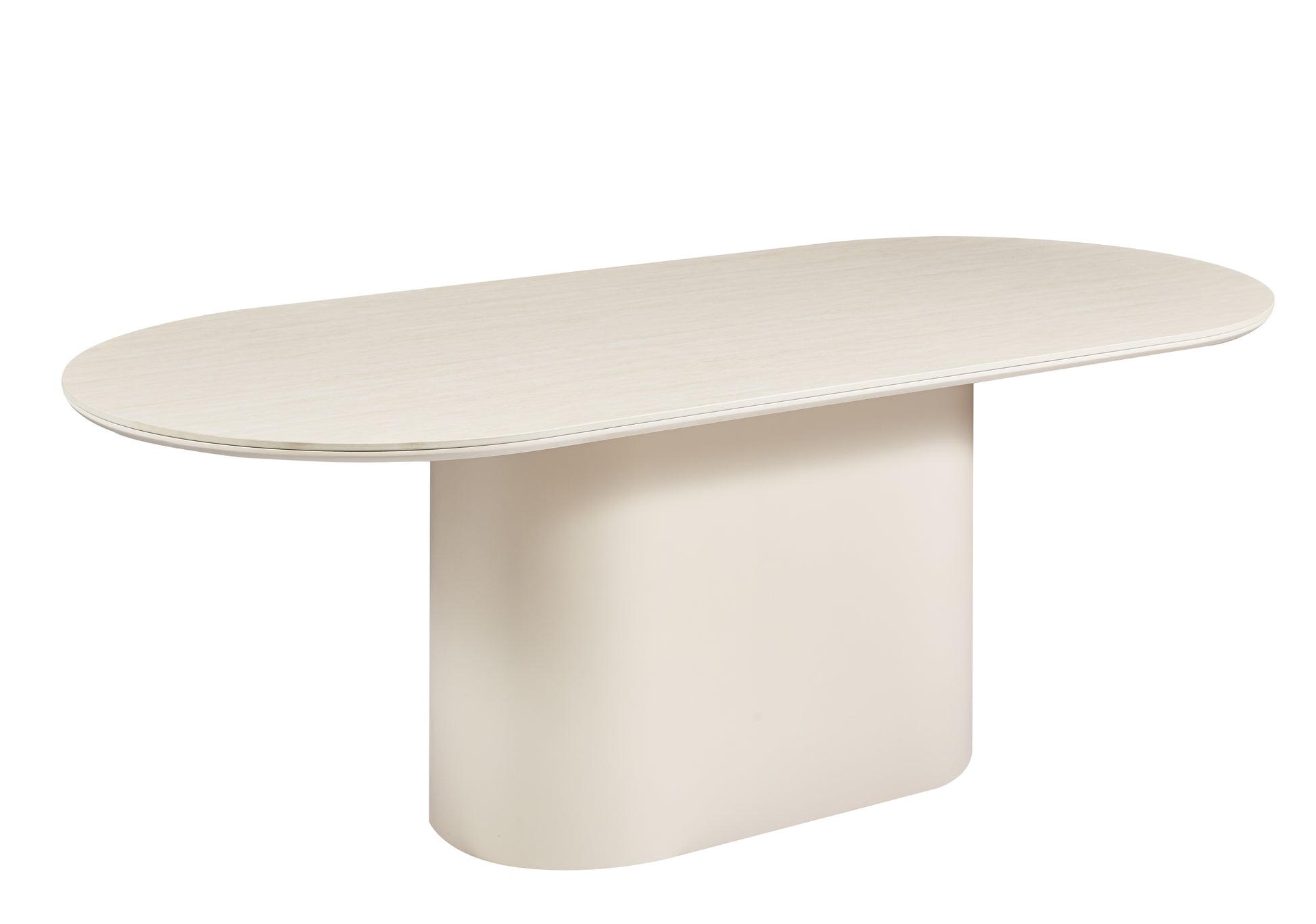 Isa Stone Eettafel Ovaal Crème Lampen & Meer