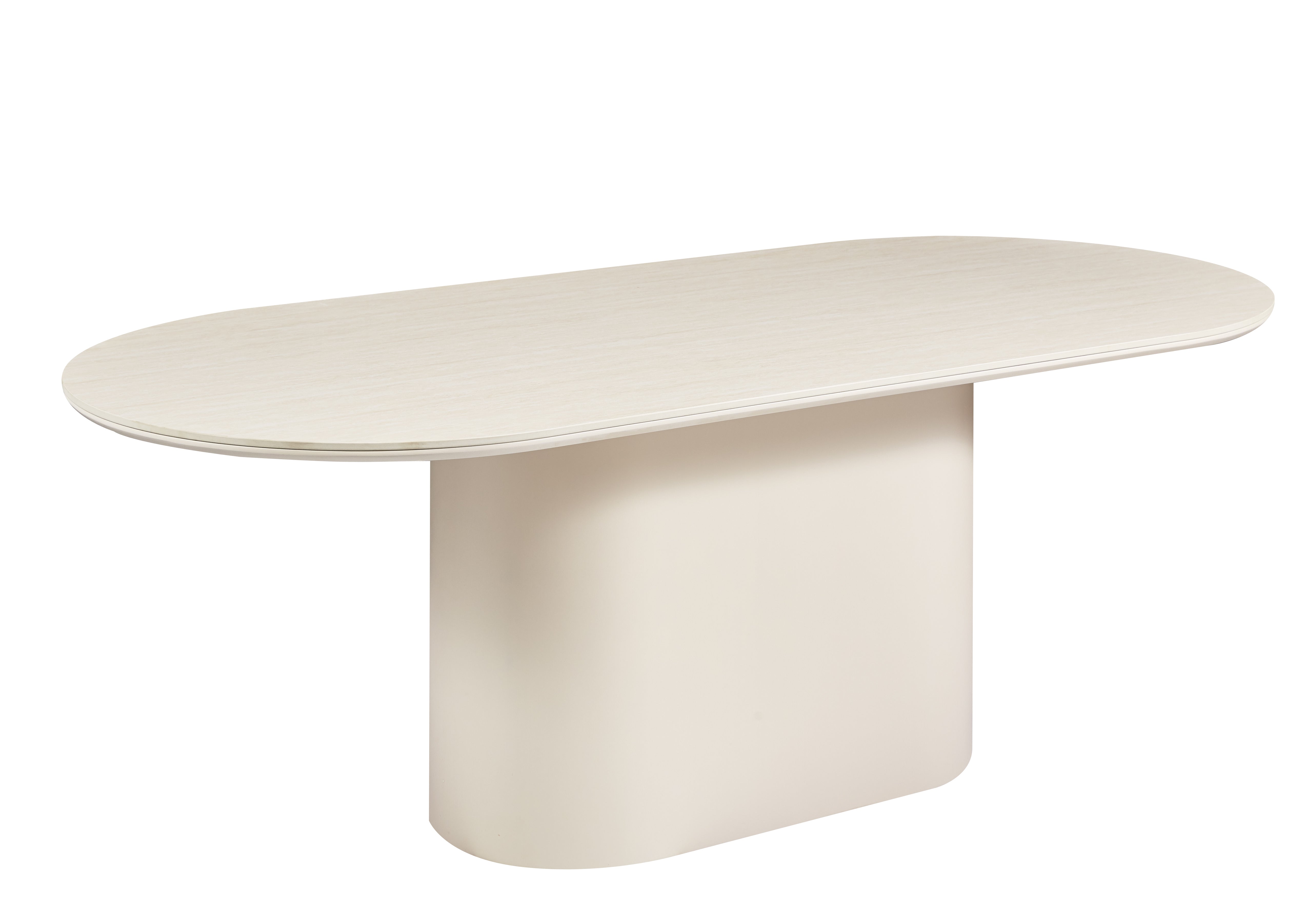 Isa Stone Eettafel Ovaal Crème Lampen & Meer