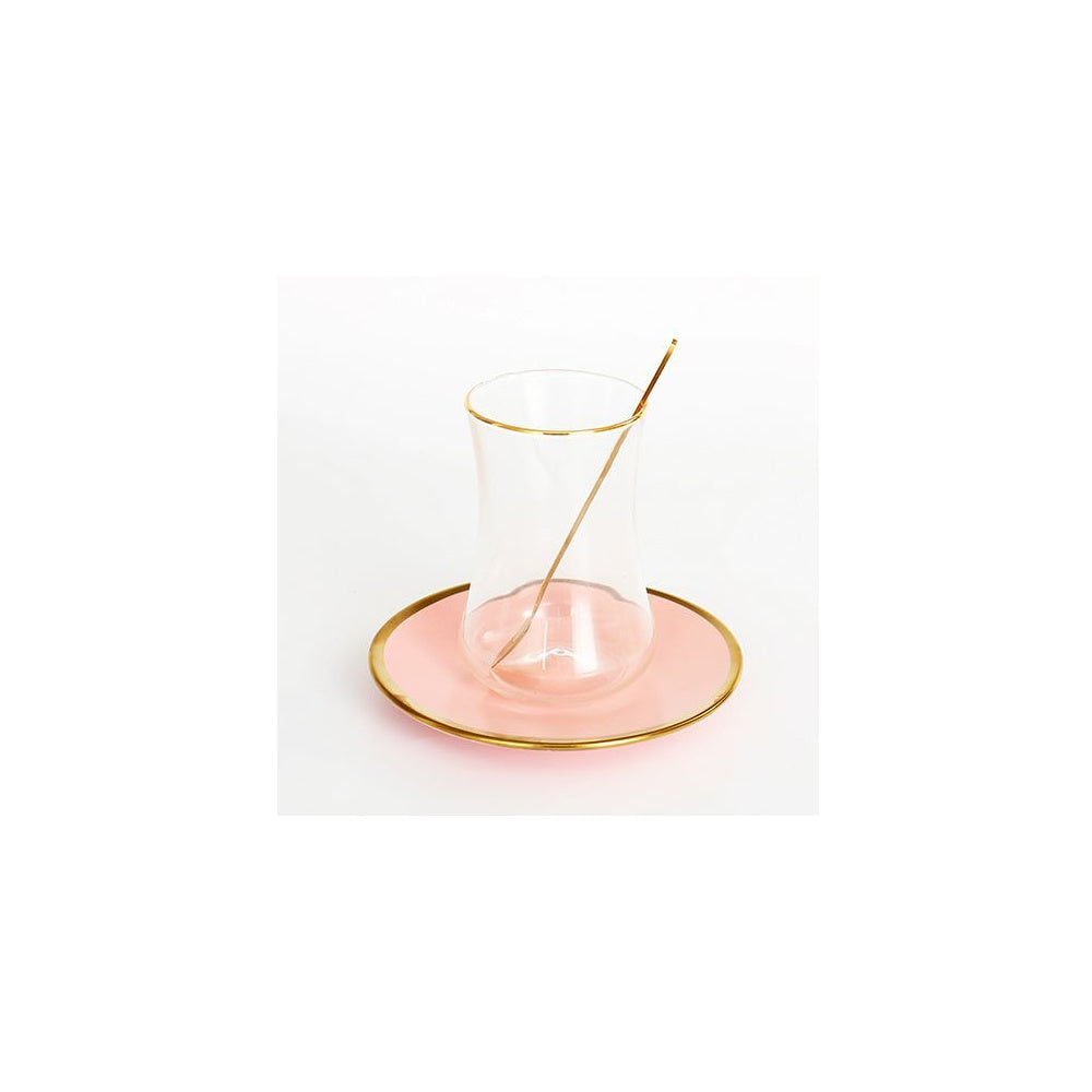Bricard tea-espresso set - Lima - Pink 24-piece