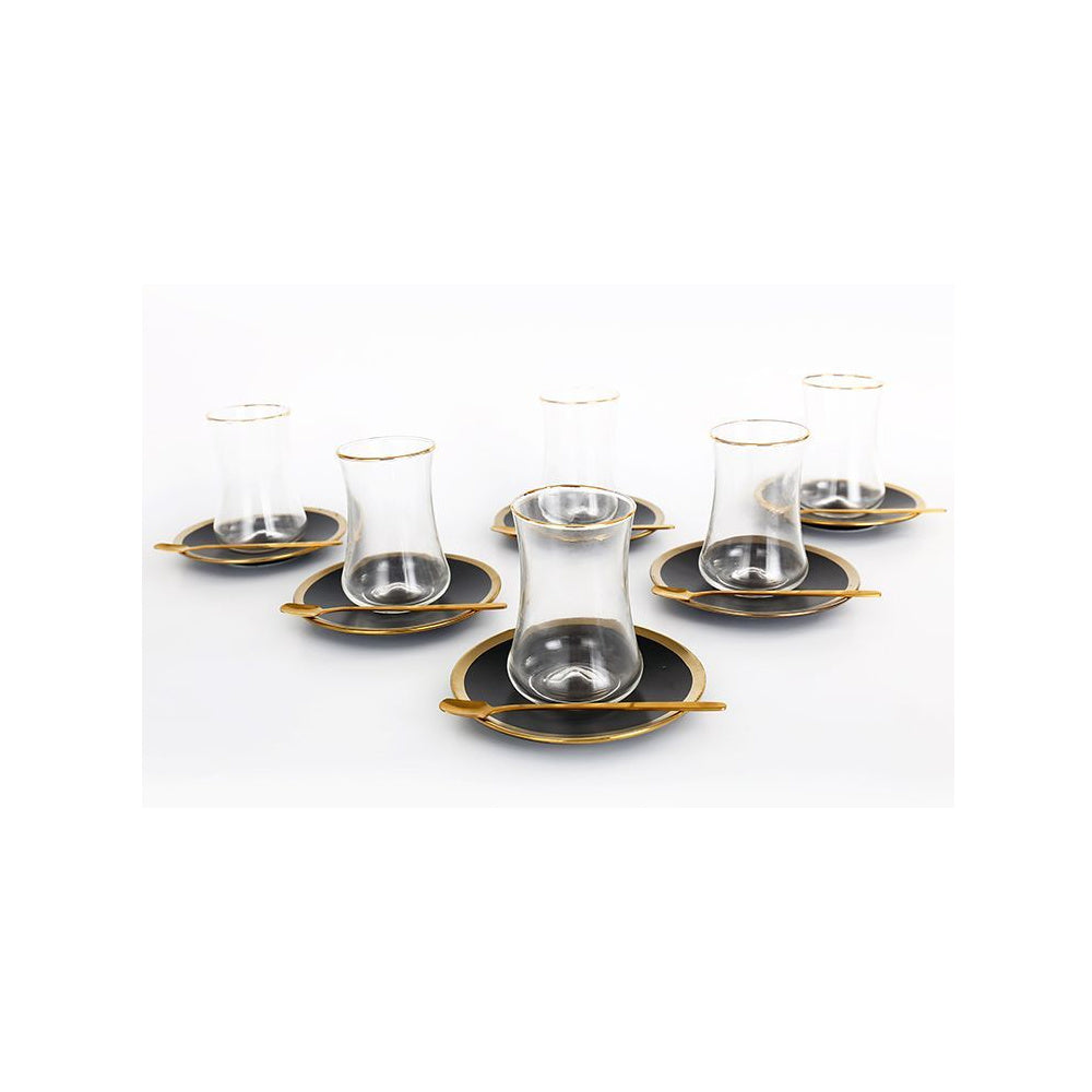 Bricard thee-espresso set - Lima - Black 24-delig