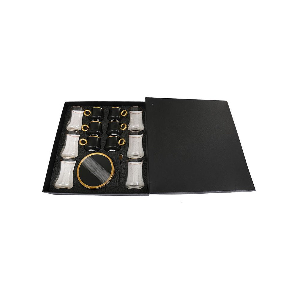 Bricard thee-espresso set - Lima - Black 24-delig