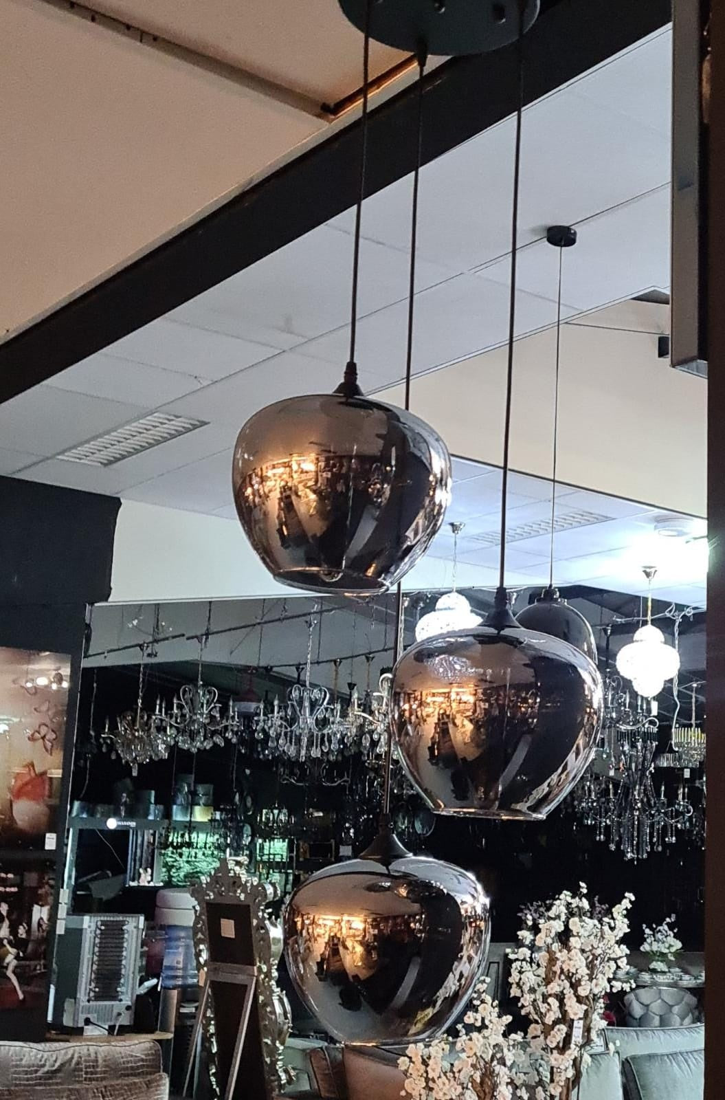 Hanglamp Apples 4 lichts - Smoky Glass (Smoking Glass)