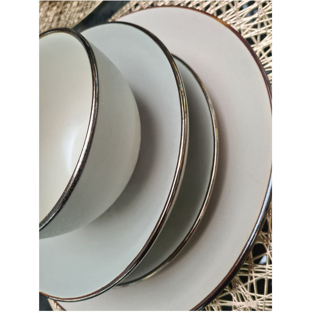 Dinnerware set - Colermo - gold 24 pieces