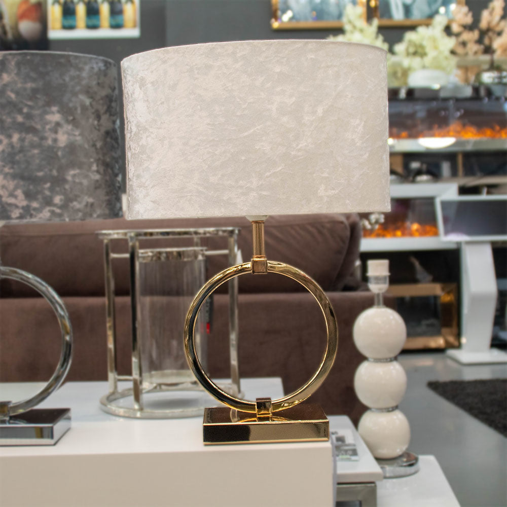 Standing lamp - Circular Gold