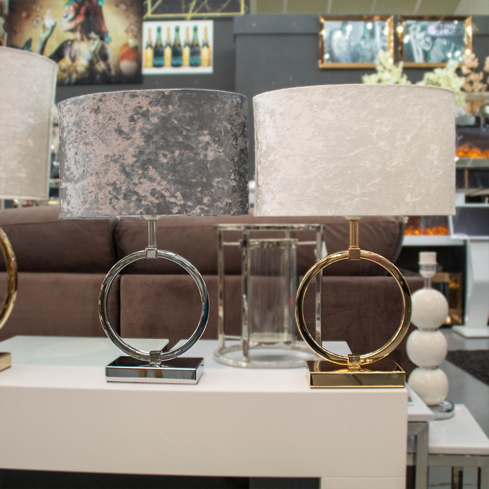 Standing lamp - Circular Gold