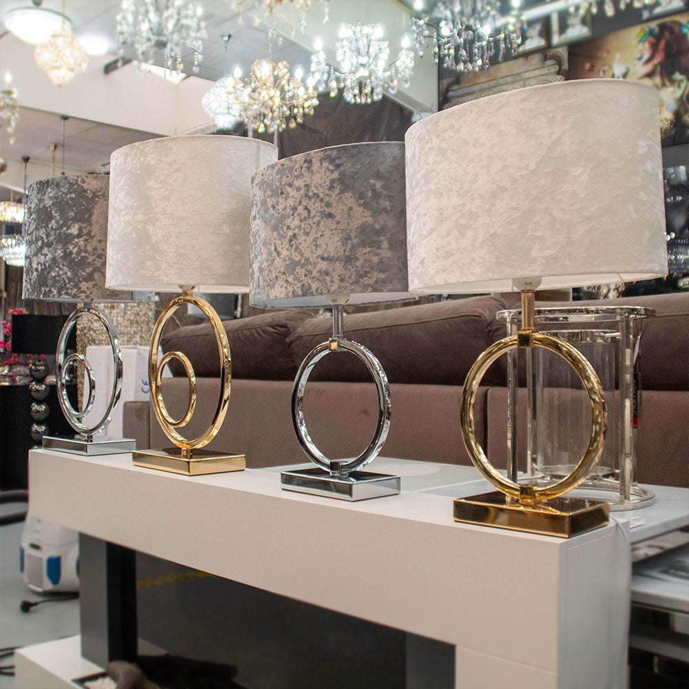 Standing lamp - Circular Gold