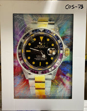 Rolex Glass Painting - Multi