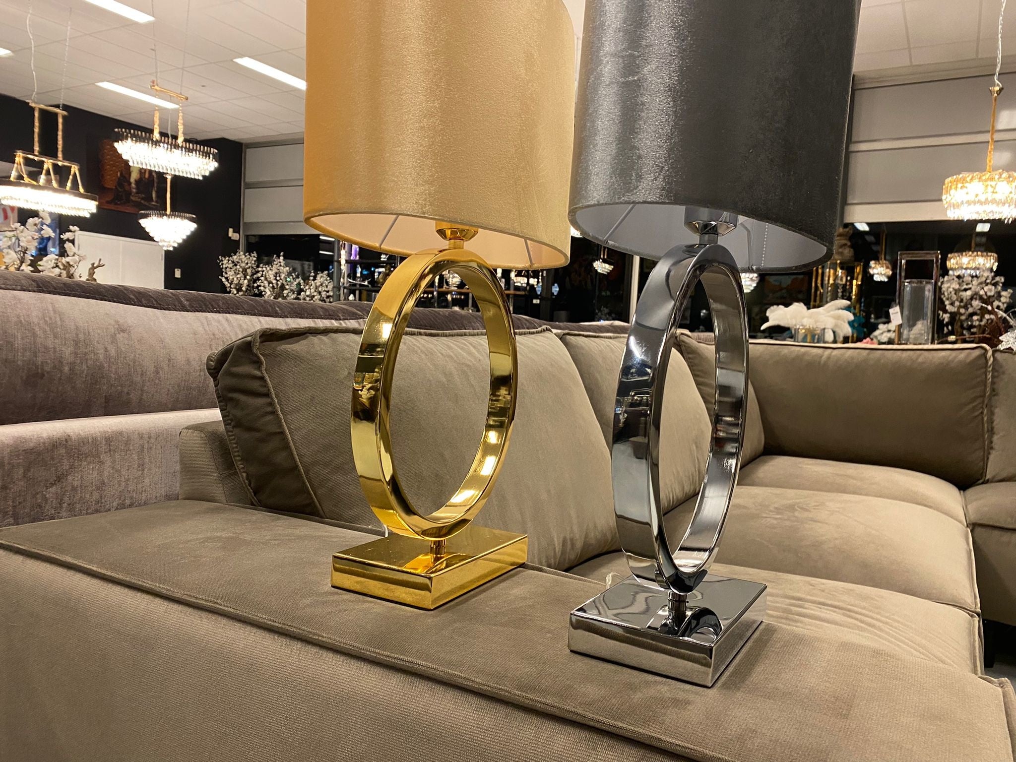 Table lamp - Yamina-Gold - round