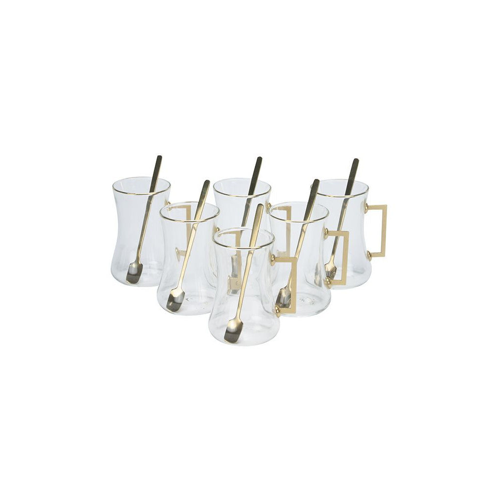 Bricard tea-espresso set - Valleta - Black 24-piece