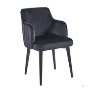 Dining chair Klara - Black | Black Legs