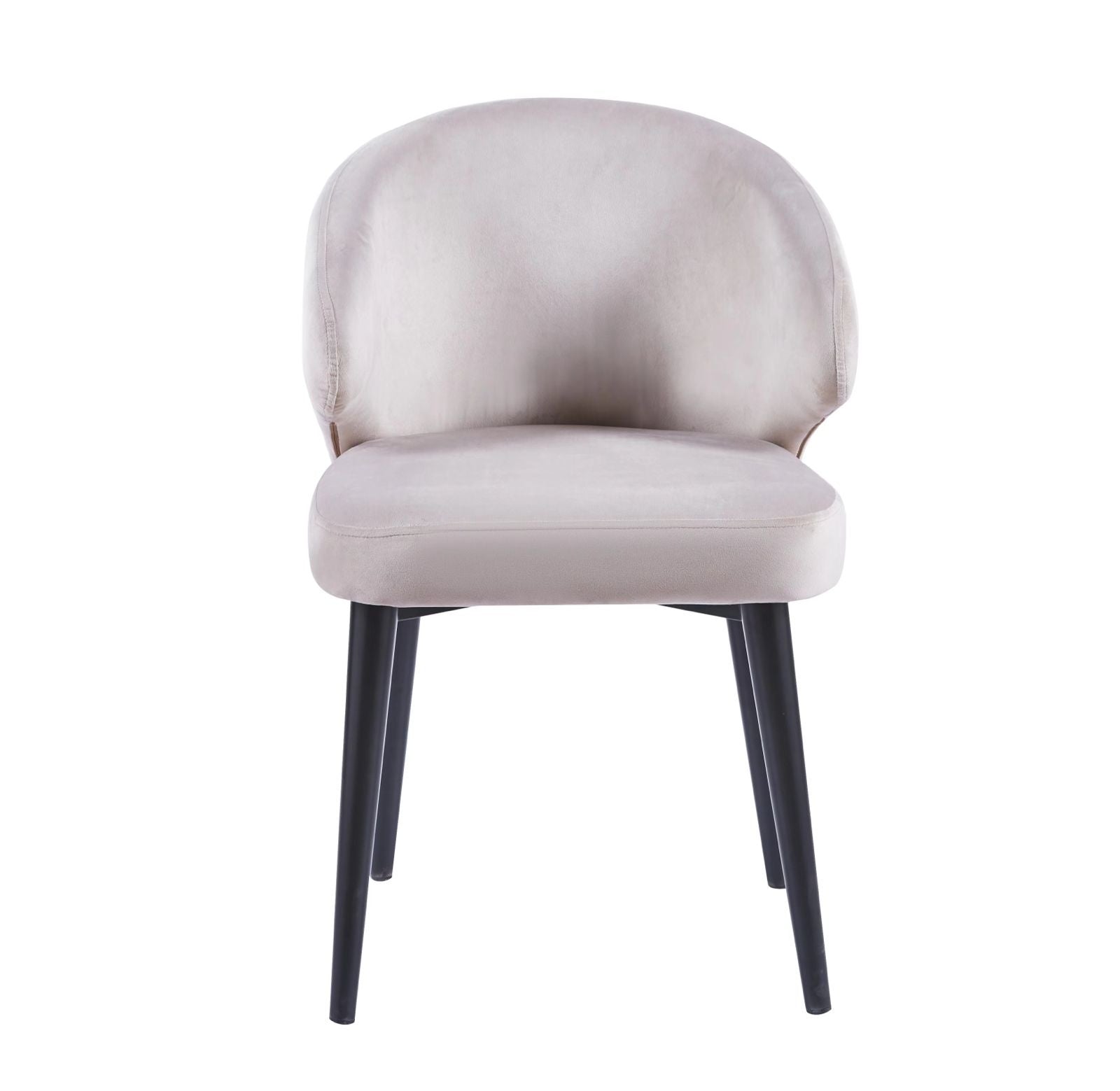 Dining Chair Klemantin - Taupe | Black Legs