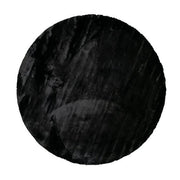 Fluffy soft Black - Round Ø180 cm (Promotion)