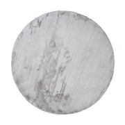 Fluffy soft Light gray - Round Ø180 cm (Promotion)