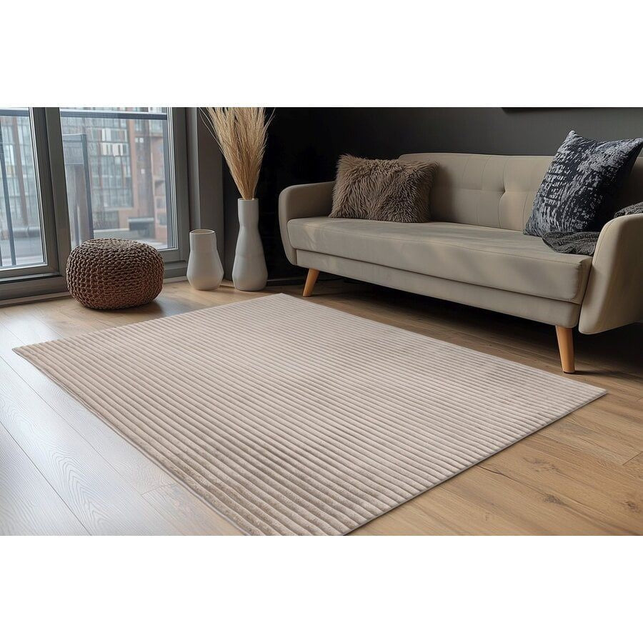 Ribby Fluffy Rug