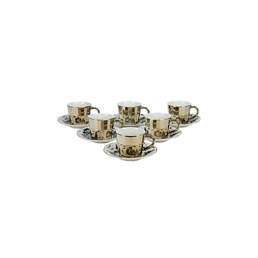 Bricard espresso set - Bologna -  Light Gold 12-delig
