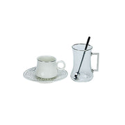 Bricard Plus tea-espresso set - Tangier - Silver 24-piece