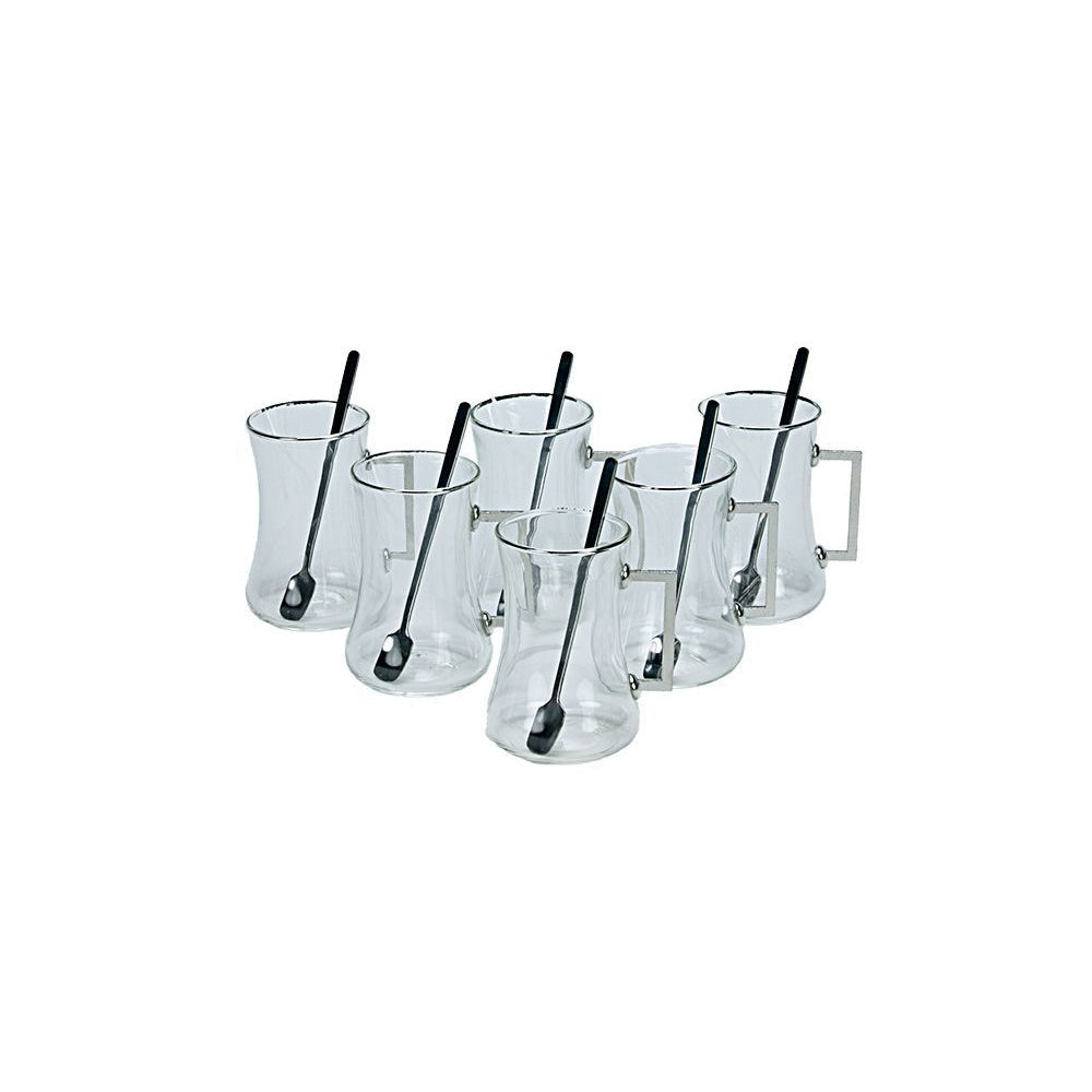 Bricard Plus tea-espresso set - Tangier - Silver 24-piece