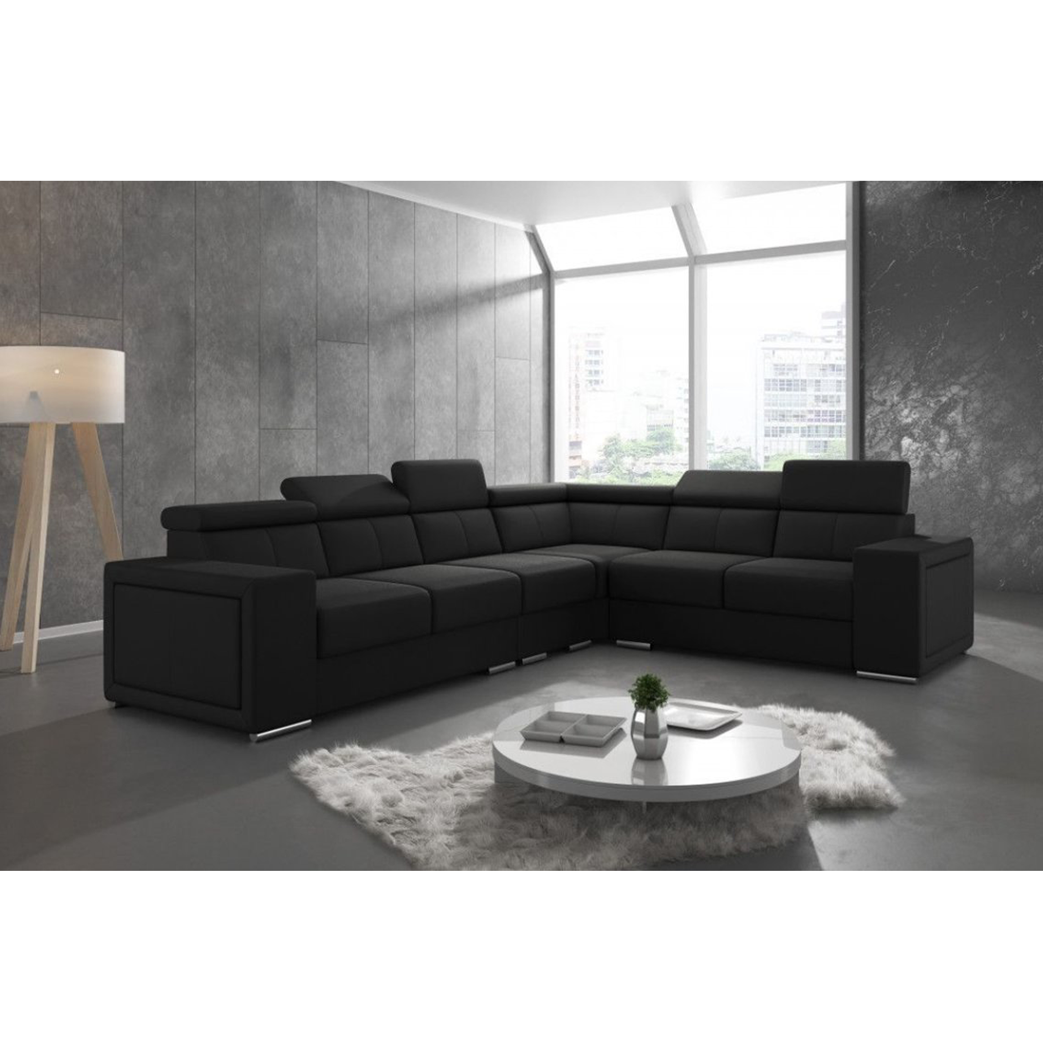 Corner sofa Olivia - Black