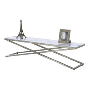 TV cabinet glass - white