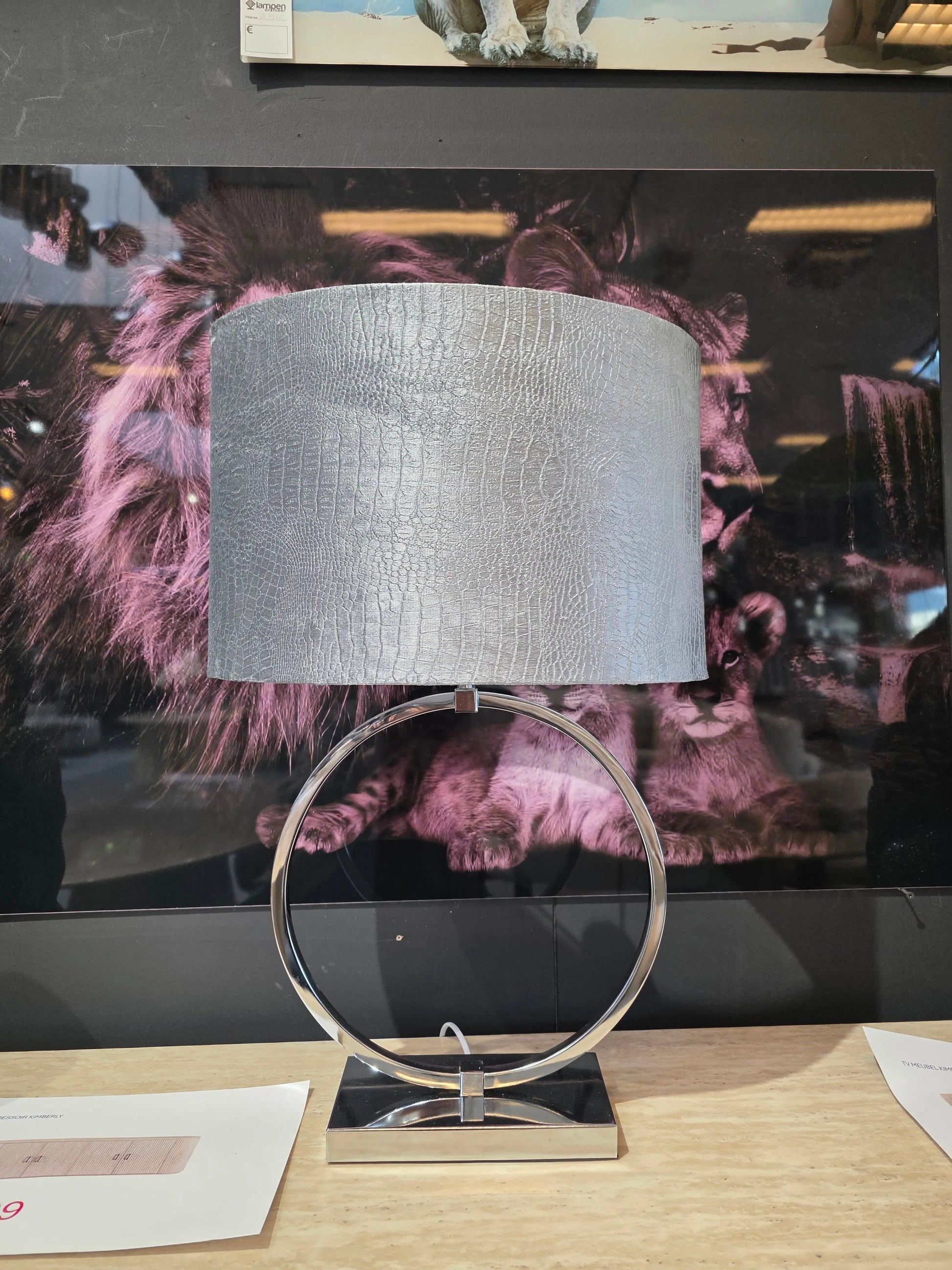 Tafellamp Ring XXL - Inclusief Kap Lampen & Meer