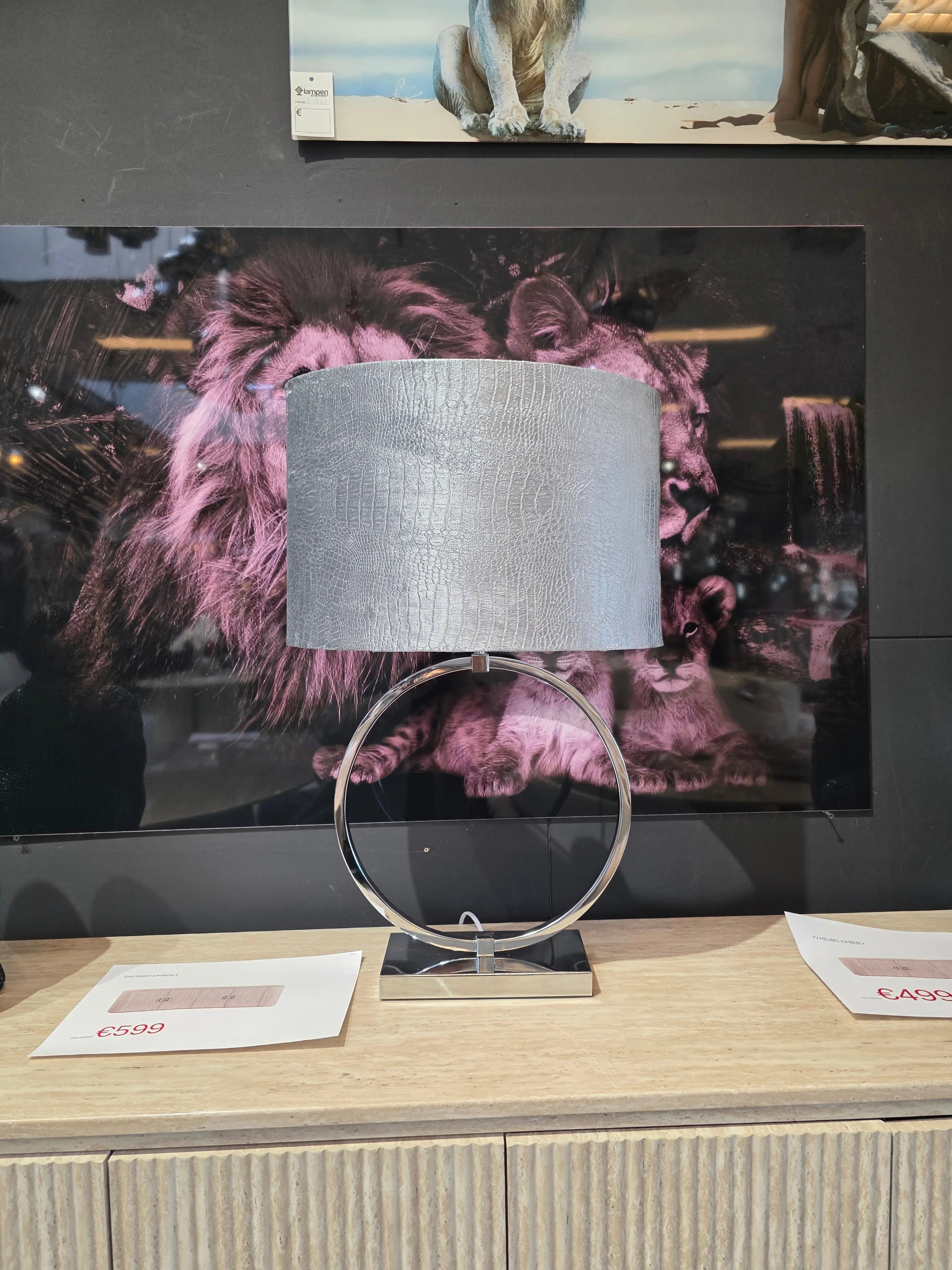 Tafellamp Ring XXL - Inclusief Kap Lampen & Meer