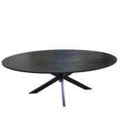 Tafel set  Blackwood Oak fineer