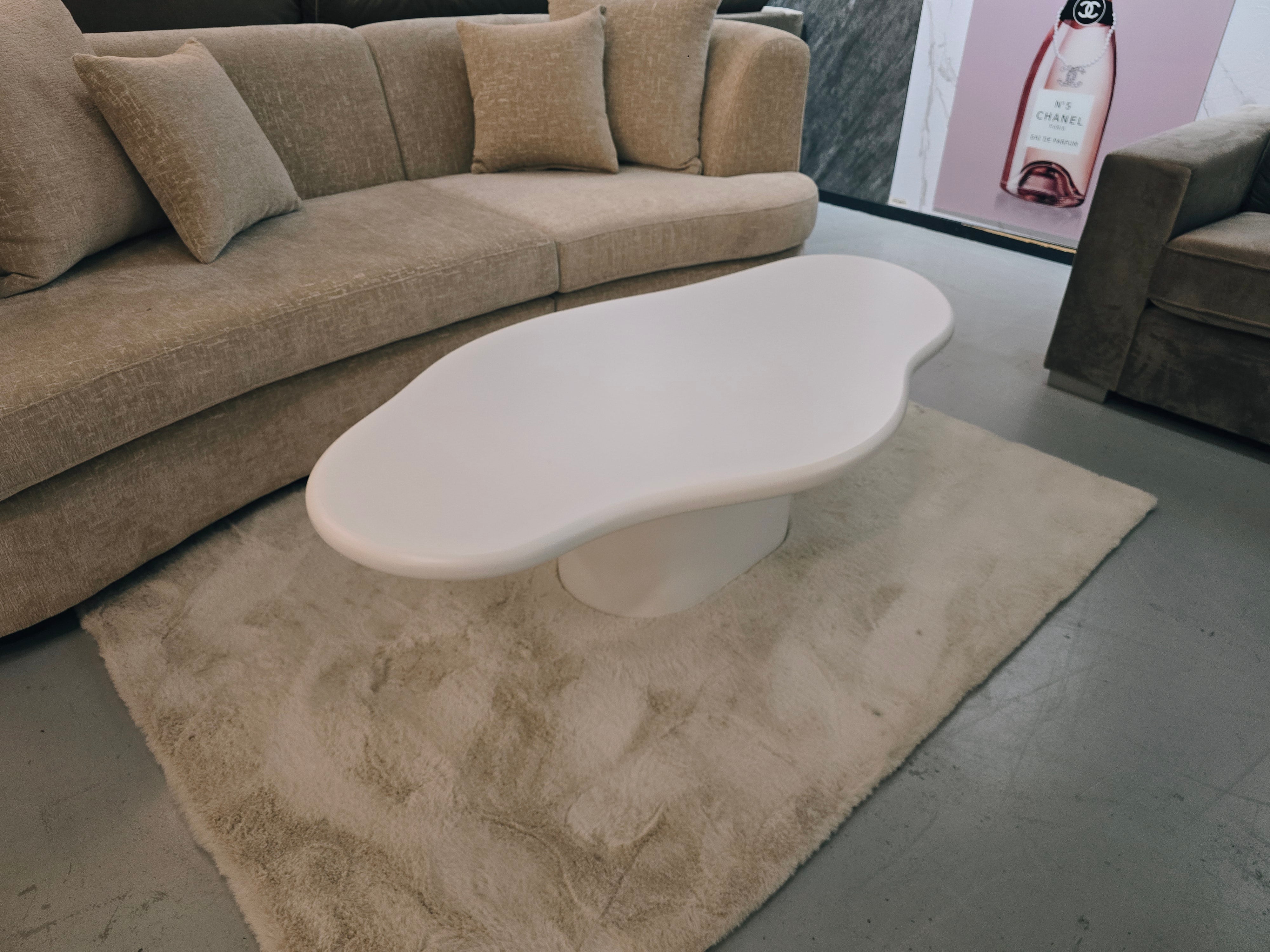 Carrara Coffee Table - Organic - Cream
