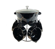 Soup set Black Gold - 8-piece - Marble